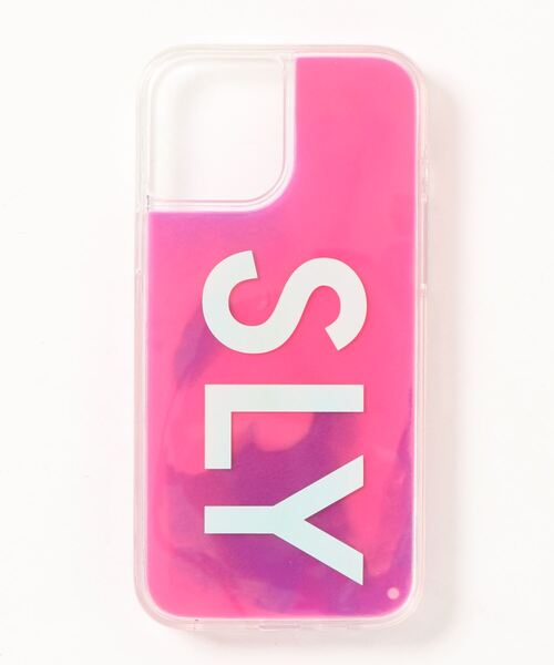 SLY（スライ）の「iPhone13 iPhone12 iPhone12Pro iPhone12mini iPhone12ProMax ケース SLY [ネオンサンド/LOGO]（スマホケース/カバー・レディース・ブラック/ピンク・C/D/B/K）」の7枚目の写真