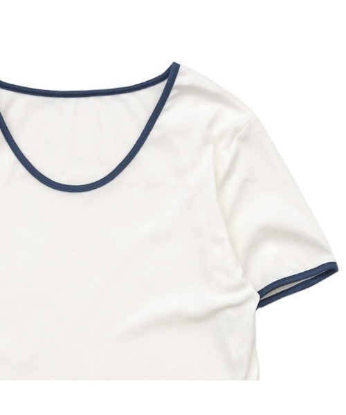 select MOCA(セレクトモカ)の「2021 SS パイピングデザインカラーTシャツ(Tシャツ/カットソー・レディース・ホワイト/ブルー/グリーン・FREE)」の21枚目の写真