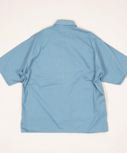 BLUE WORK（ブルーワーク）の「ブロークンツイル ファティーグショートスリーブシャツ（シャツ/ブラウス・メンズ・カーキ/ライトブルー/ダークブルー/ホワイト・M/XS/S）」の5枚目の写真