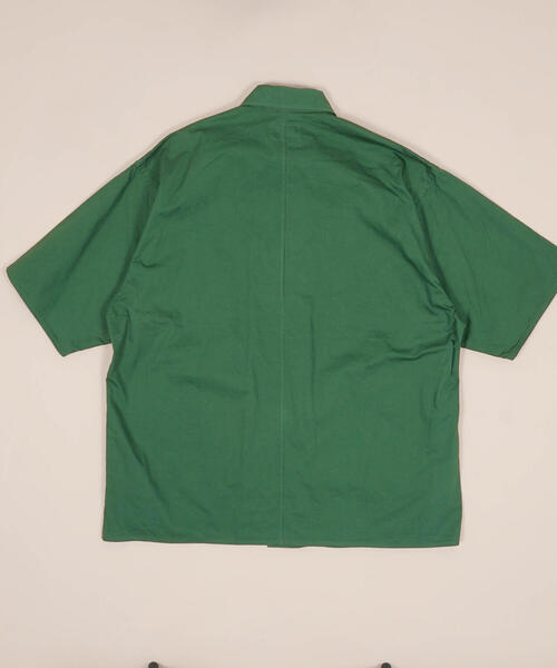 BLUE WORK（ブルーワーク）の「ブロークンツイル ファティーグショートスリーブシャツ（シャツ/ブラウス・メンズ・カーキ/ライトブルー/ダークブルー/ホワイト・M/XS/S）」の15枚目の写真