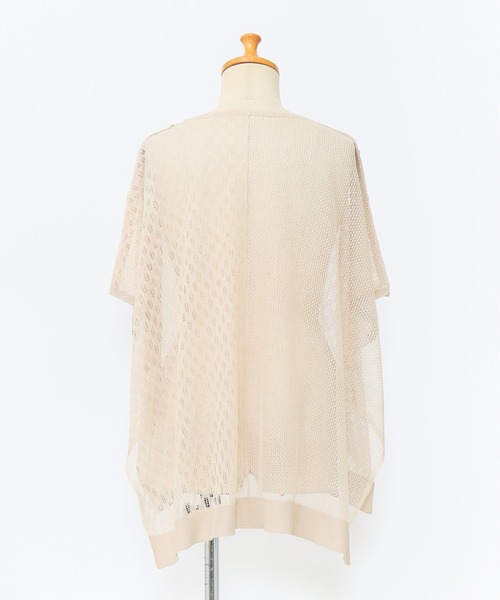 AS KNOW AS de base（アズノゥアズドゥバズ）の「透かしMIXボタンプルオーバー（ニット/セーター・レディース・ブラック/ベージュ/ミント・FREE）」の15枚目の写真