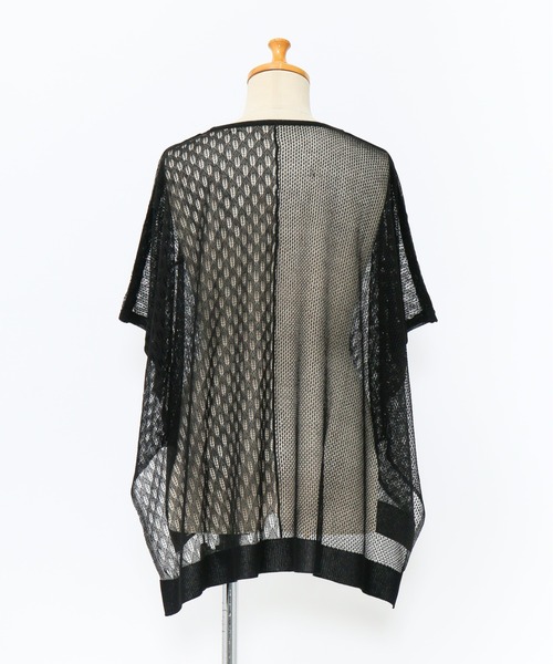 AS KNOW AS de base（アズノゥアズドゥバズ）の「透かしMIXボタンプルオーバー（ニット/セーター・レディース・ブラック/ベージュ/ミント・FREE）」の13枚目の写真