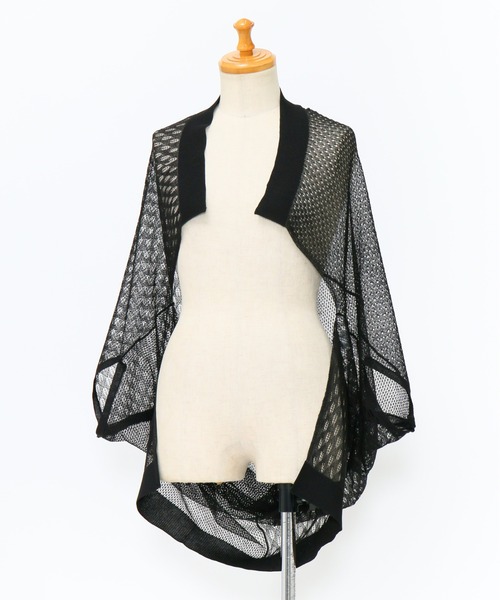 AS KNOW AS de base（アズノゥアズドゥバズ）の「透かしMIXボタンプルオーバー（ニット/セーター・レディース・ブラック/ベージュ/ミント・FREE）」の5枚目の写真