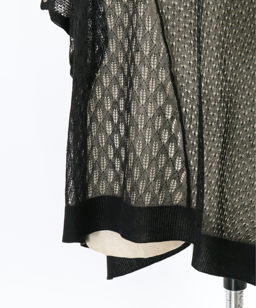 AS KNOW AS de base（アズノゥアズドゥバズ）の「透かしMIXボタンプルオーバー（ニット/セーター・レディース・ブラック/ベージュ/ミント・FREE）」の22枚目の写真