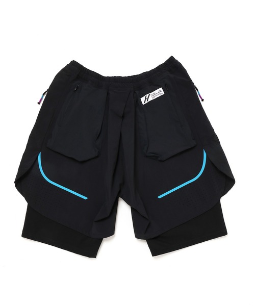 SIVA（シヴァ）の「SIVA シヴァ / SEAM-LINE LAYERED SHORTS シームラインレイヤードショーツ / 21C-S-02-04（その他パンツ・メンズ・カーキ/ブラック・2/3）」の15枚目の写真
