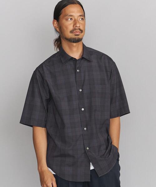 BEAUTY&YOUTH UNITED ARROWS（ビューティーアンドユースユナイテッドアローズ）の「BY T/W チェック  テーパード シャツ（シャツ/ブラウス・メンズ・オフホワイト/ダークグレー・SMALL/MEDIUM/LARGE/X-LARGE）」の2枚目の写真