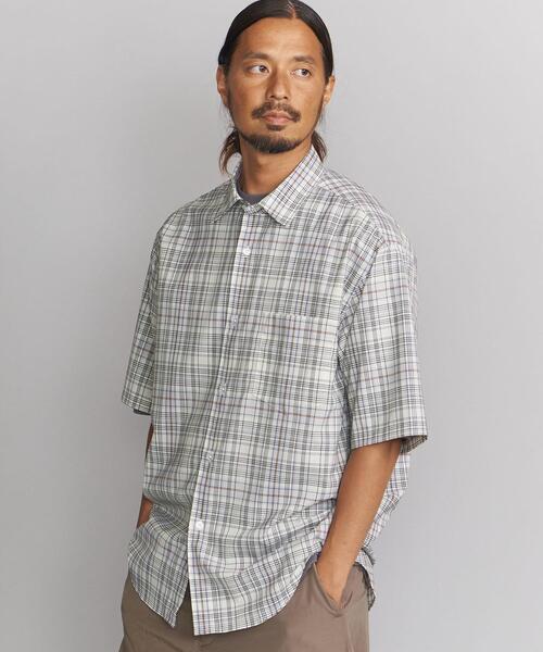 BEAUTY&YOUTH UNITED ARROWS（ビューティーアンドユースユナイテッドアローズ）の「BY T/W チェック  テーパード シャツ（シャツ/ブラウス・メンズ・オフホワイト/ダークグレー・SMALL/MEDIUM/LARGE/X-LARGE）」の9枚目の写真
