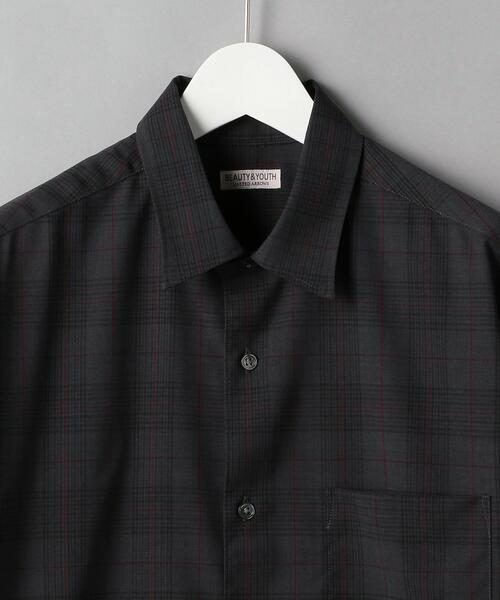 BEAUTY&YOUTH UNITED ARROWS（ビューティーアンドユースユナイテッドアローズ）の「BY T/W チェック  テーパード シャツ（シャツ/ブラウス・メンズ・オフホワイト/ダークグレー・SMALL/MEDIUM/LARGE/X-LARGE）」の22枚目の写真
