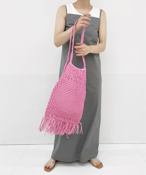 EDIT. FOR LULU(エディットフォールル)の「KECH フリンジ BAG(トートバッグ・レディース・ピンク/イエロー/ブルー系その他・FREE)」の3枚目の写真