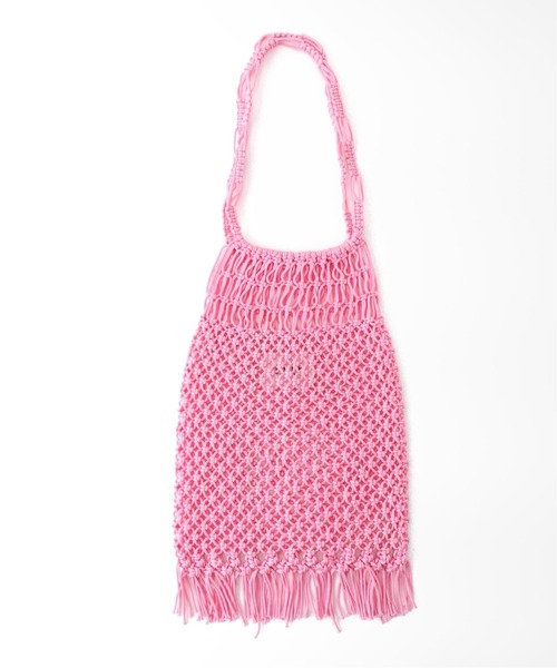EDIT. FOR LULU(エディットフォールル)の「KECH フリンジ BAG(トートバッグ・レディース・ピンク/イエロー/ブルー系その他・FREE)」の4枚目の写真