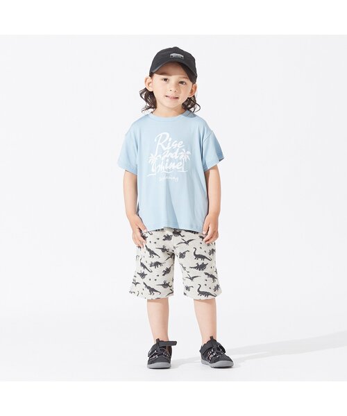 BREEZE（ブリーズ）の「ダイナソーパイルパンツ 5分丈（その他パンツ・キッズ・ライム/ベージュ・120/110/140/130/90/80/100）」の3枚目の写真