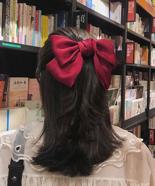 juweel（ユウェル）の「ワンタッチドットリボンヘアピン（バレッタ/ヘアクリップ・レディース・A/I/F/G/E/B/J/D/L/C/K/H・FREE）」の2枚目の写真