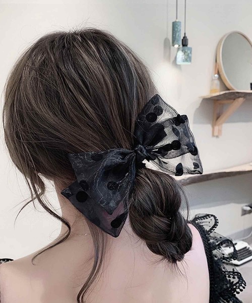 juweel（ユウェル）の「ワンタッチドットリボンヘアピン（バレッタ/ヘアクリップ・レディース・A/I/F/G/E/B/J/D/L/C/K/H・FREE）」の8枚目の写真