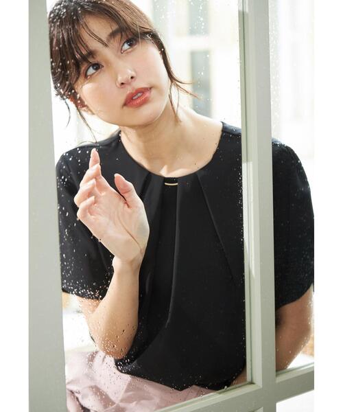 INGNI（イング）の「ピン付トロミフレアスリーブ／ブラウス（シャツ/ブラウス・レディース・ブラック/オフホワイト/ミント/ラベンダー/グレー系その他/ネイビー/サックスブルー・M）」の18枚目の写真