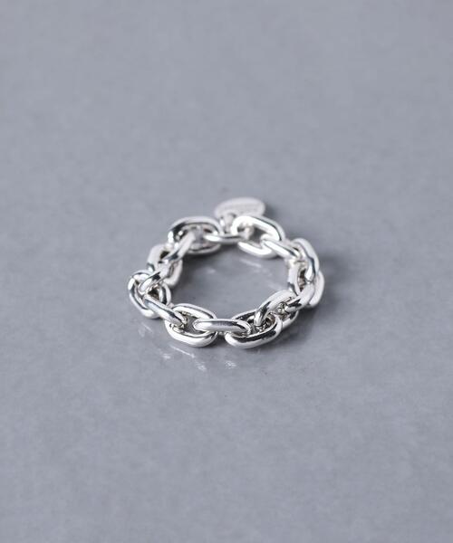 PHILIPPE AUDIBERT（フィリップ オーディベール）の「＜PHILIPPE AUDIBERT（フィリップ オーディベール）＞DILYS チェーン リング SLV（リング・レディース・シルバー・FREE）」の6枚目の写真