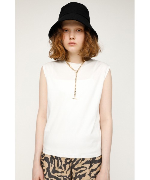 SLY（スライ）の「MERCERIZE BASIC FLAT T/T ベーシック フラット タンクトップ（タンクトップ・レディース・ライトピンク/ブラック/ホワイト/ターコイズブルー・FREE）」の21枚目の写真