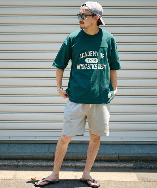 CIAOPANIC TYPY（チャオパニックティピー）の「USAコットンカレッジプリントフットボールTee（Tシャツ/カットソー・メンズ・ブラック/オフホワイト/ゴールド/グリーン・SMALL/MEDIUM/LARGE/X-LARGE）」の8枚目の写真