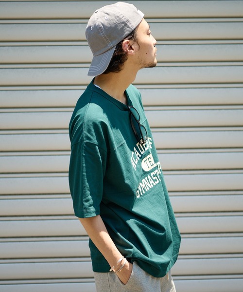 CIAOPANIC TYPY（チャオパニックティピー）の「USAコットンカレッジプリントフットボールTee（Tシャツ/カットソー・メンズ・ブラック/オフホワイト/ゴールド/グリーン・SMALL/MEDIUM/LARGE/X-LARGE）」の10枚目の写真