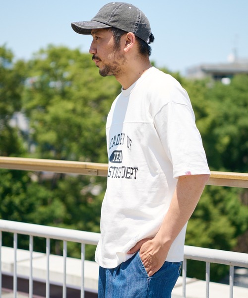CIAOPANIC TYPY（チャオパニックティピー）の「USAコットンカレッジプリントフットボールTee（Tシャツ/カットソー・メンズ・ブラック/オフホワイト/ゴールド/グリーン・SMALL/MEDIUM/LARGE/X-LARGE）」の13枚目の写真