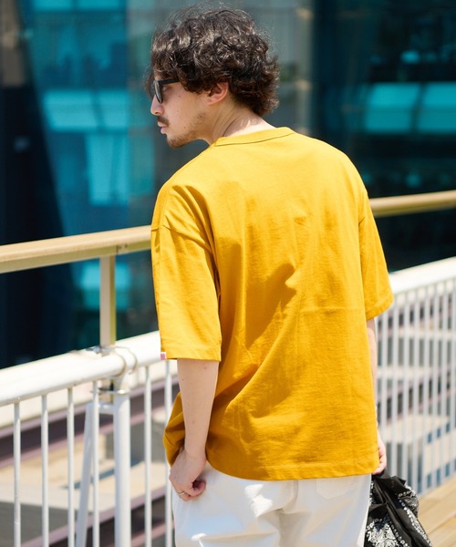 CIAOPANIC TYPY（チャオパニックティピー）の「USAコットンカレッジプリントフットボールTee（Tシャツ/カットソー・メンズ・ブラック/オフホワイト/ゴールド/グリーン・SMALL/MEDIUM/LARGE/X-LARGE）」の15枚目の写真