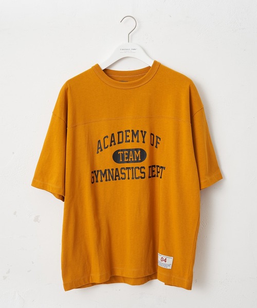 CIAOPANIC TYPY（チャオパニックティピー）の「USAコットンカレッジプリントフットボールTee（Tシャツ/カットソー・メンズ・ブラック/オフホワイト/ゴールド/グリーン・SMALL/MEDIUM/LARGE/X-LARGE）」の17枚目の写真