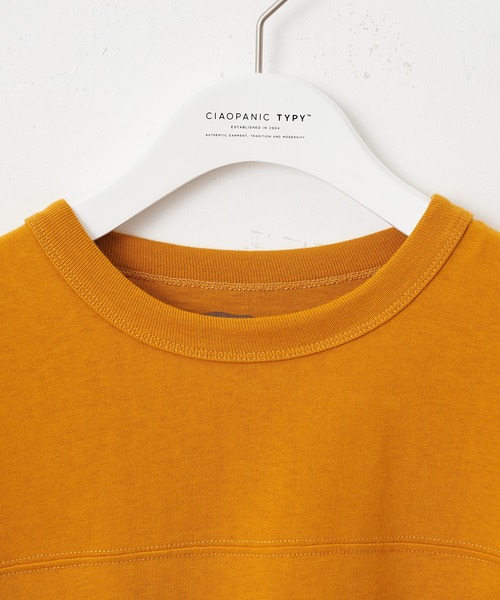 CIAOPANIC TYPY（チャオパニックティピー）の「USAコットンカレッジプリントフットボールTee（Tシャツ/カットソー・メンズ・ブラック/オフホワイト/ゴールド/グリーン・SMALL/MEDIUM/LARGE/X-LARGE）」の18枚目の写真