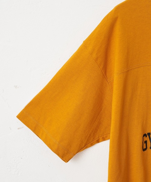 CIAOPANIC TYPY（チャオパニックティピー）の「USAコットンカレッジプリントフットボールTee（Tシャツ/カットソー・メンズ・ブラック/オフホワイト/ゴールド/グリーン・SMALL/MEDIUM/LARGE/X-LARGE）」の21枚目の写真