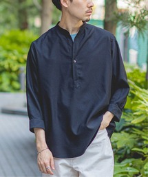 EDIFICE | 《再入荷》RIRANCHA DOBBY プルオーバー バンドカラー(シャツ/ブラウス)