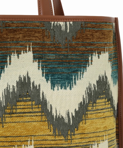 the dilettante(ザ・ディレッタント)の「《別注》【the dilettante / ザ ディッレタント】ジャガードバッグ◆(トートバッグ・レディース・ブラウン/イエロー・FREE)」の15枚目の写真