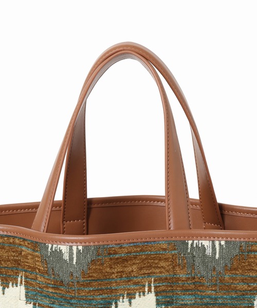 the dilettante(ザ・ディレッタント)の「《別注》【the dilettante / ザ ディッレタント】ジャガードバッグ◆(トートバッグ・レディース・ブラウン/イエロー・FREE)」の11枚目の写真