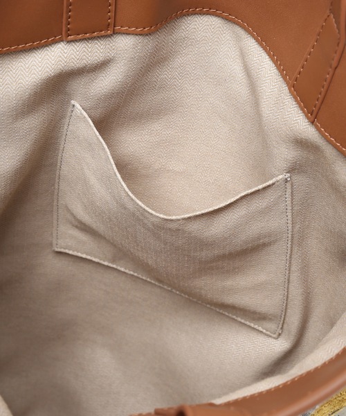 the dilettante(ザ・ディレッタント)の「《別注》【the dilettante / ザ ディッレタント】ジャガードバッグ◆(トートバッグ・レディース・ブラウン/イエロー・FREE)」の3枚目の写真