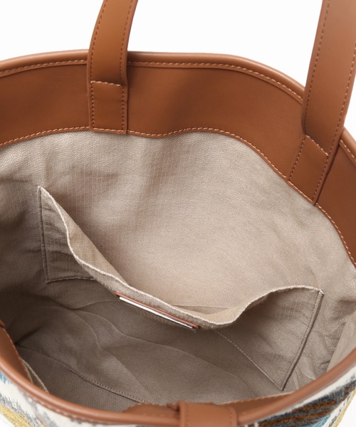 the dilettante(ザ・ディレッタント)の「《別注》【the dilettante / ザ ディッレタント】ジャガードバッグ◆(トートバッグ・レディース・ブラウン/イエロー・FREE)」の13枚目の写真