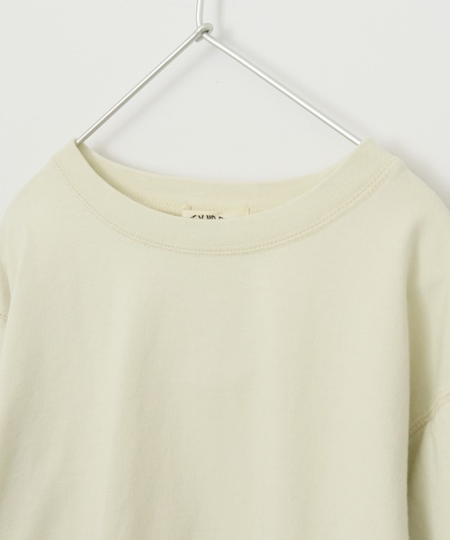 MAKE YOUR DAY（メイクユアデイ）の「ワッフルレイヤード風無地長袖Tシャツ■80～140cm（Tシャツ/カットソー・キッズ・ベージュ/パープル/モカ・90/100/110/120/80/130/140）」の16枚目の写真