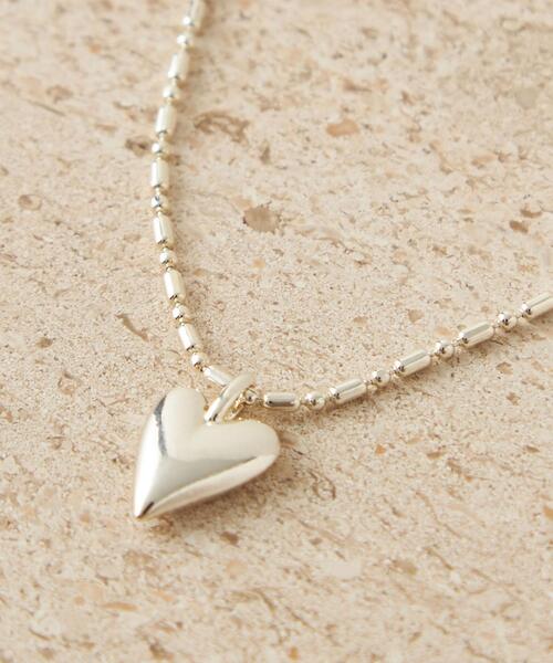 CITEN（シテン）の「＜CITEN＞ニュアンス ハートモチーフ ネックレス（ネックレス・レディース・シルバー/ゴールド・FREE）」の3枚目の写真
