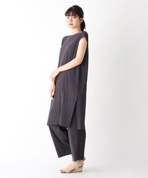 DRESKIP | 【2点セット】ランダムプリーツトップス×パンツ(セットアップ)