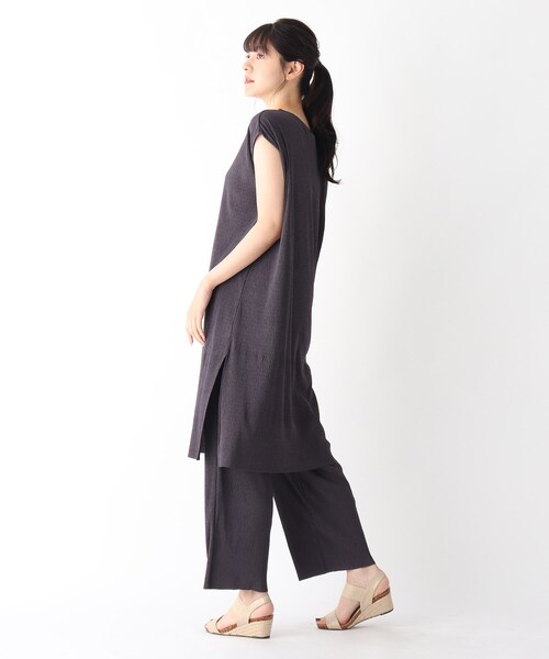 DRESKIP(ドレスキップ)の「◆【2点セット】ランダムプリーツトップス×パンツ(セットアップ・レディース・グレー系その他/サンドベージュ/ブラウン系その他・02/03)」の5枚目の写真