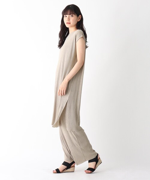 DRESKIP(ドレスキップ)の「◆【2点セット】ランダムプリーツトップス×パンツ(セットアップ・レディース・グレー系その他/サンドベージュ/ブラウン系その他・02/03)」の7枚目の写真