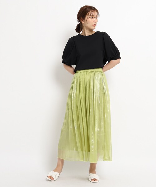 grove(グローブ)の「◆箔プリントプリーツスカート(スカート・レディース・ナチュラル/イエロー/ブラウン系その他・02/04/03/01)」の11枚目の写真