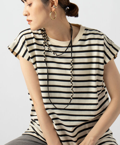 STELLA CIFFON（ステラシフォン）の「【STELLA CIFFON/ステラシフォン】【WEB限定】パールマルチネックレス（ネックレス・レディース・ベージュ/ブラック/ネイビー・FREE）」の2枚目の写真