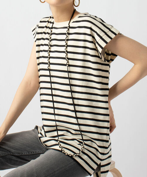 STELLA CIFFON（ステラシフォン）の「【STELLA CIFFON/ステラシフォン】【WEB限定】パールマルチネックレス（ネックレス・レディース・ベージュ/ブラック/ネイビー・FREE）」の4枚目の写真