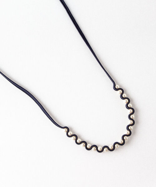 STELLA CIFFON（ステラシフォン）の「【STELLA CIFFON/ステラシフォン】【WEB限定】パールマルチネックレス（ネックレス・レディース・ベージュ/ブラック/ネイビー・FREE）」の7枚目の写真