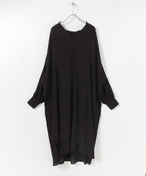 SENSE OF PLACE by URBAN RESEARCH（センスオブプレイスバイアーバンリサーチ）の「ヨウリュウカフタンワンピース（ワンピース・レディース・ブラック/カーキ/アイボリー/ラベンダー・ONE）」の7枚目の写真