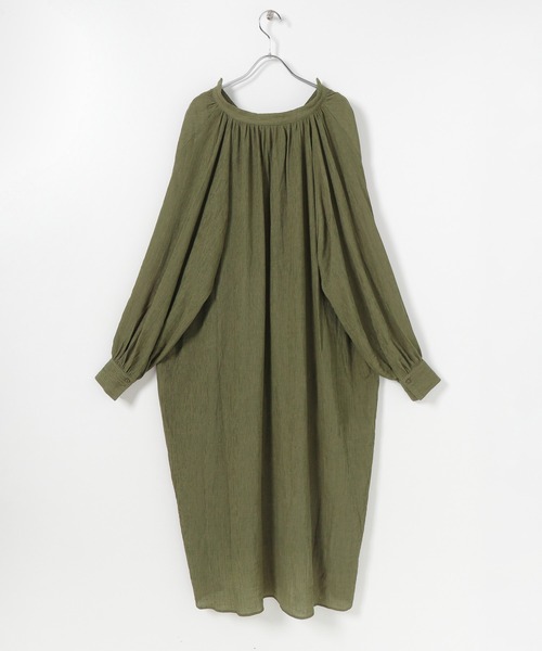 SENSE OF PLACE by URBAN RESEARCH（センスオブプレイスバイアーバンリサーチ）の「ヨウリュウカフタンワンピース（ワンピース・レディース・ブラック/カーキ/アイボリー/ラベンダー・ONE）」の12枚目の写真