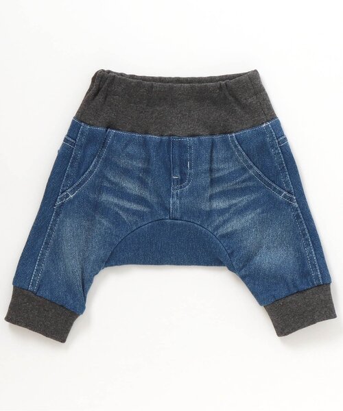 BREEZE（ブリーズ）の「ベビー腹巻デニム 9分丈（その他パンツ・キッズ・ネイビー/その他10/ブルー・80/90/70）」の2枚目の写真