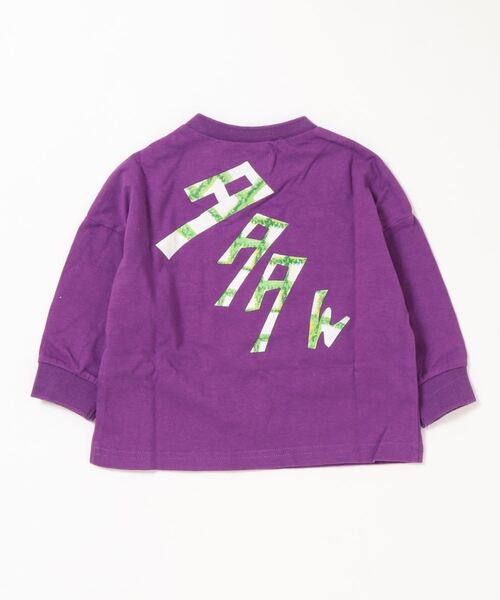 HOGAN RANCH WEAR（ホーガンランチウエア）の「ソデリブビッグロンT（H-6704/90～140cm）（Tシャツ/カットソー・キッズ・オフホワイト/ライトブルー/グレー/パープル・110/130/90/100/120/140）」の11枚目の写真