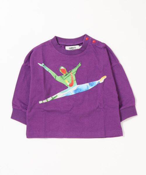 HOGAN RANCH WEAR（ホーガンランチウエア）の「ソデリブビッグロンT（H-6704/90～140cm）（Tシャツ/カットソー・キッズ・オフホワイト/ライトブルー/グレー/パープル・110/130/90/100/120/140）」の10枚目の写真