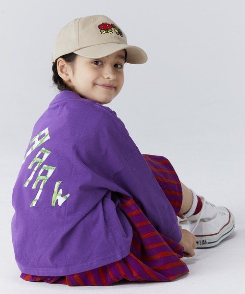 HOGAN RANCH WEAR（ホーガンランチウエア）の「ソデリブビッグロンT（H-6704/90～140cm）（Tシャツ/カットソー・キッズ・オフホワイト/ライトブルー/グレー/パープル・110/130/90/100/120/140）」の13枚目の写真