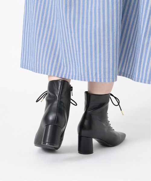 LE TALON（ルタロン）の「5.5cmスクエアレースアップショートブーツ