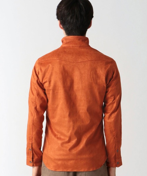HIDEAWAYS NICOLE(ハイダウェイニコル)の「フェイクスウェードシャツ(シャツ/ブラウス・メンズ・オフホワイト/オレンジ/モカ/ブラック・LARGE/MEDIUM/X-LARGE)」の18枚目の写真