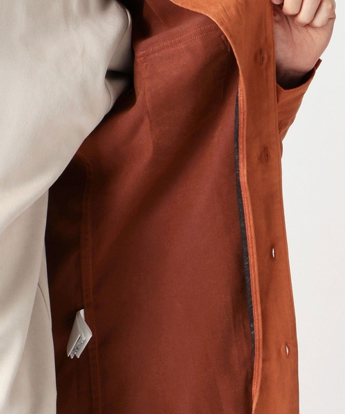 HIDEAWAYS NICOLE(ハイダウェイニコル)の「フェイクスウェードシャツ(シャツ/ブラウス・メンズ・オフホワイト/オレンジ/モカ/ブラック・LARGE/MEDIUM/X-LARGE)」の16枚目の写真